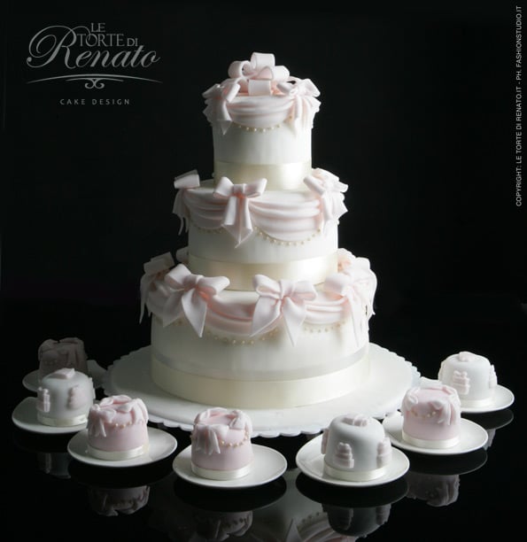wedding cake e mini cake